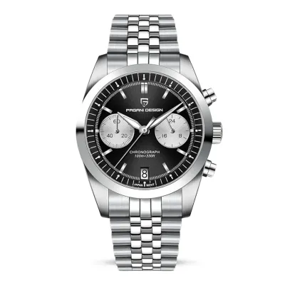 Pagani Design Mecha-Japanese Movement Men's Watch With Black Dial